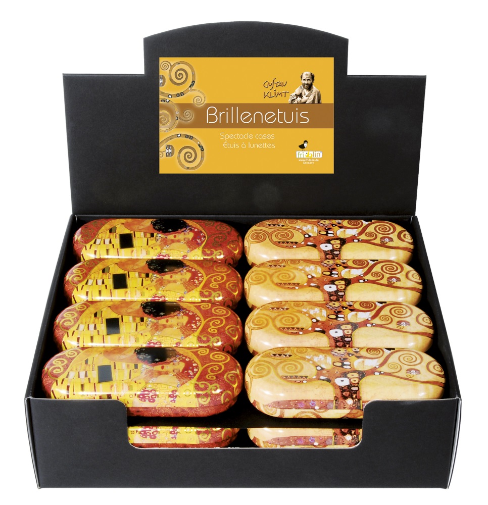 Glasögonetuier, Gustav Klimt, Bordsdisplay med 24 st., TEMA-produkt