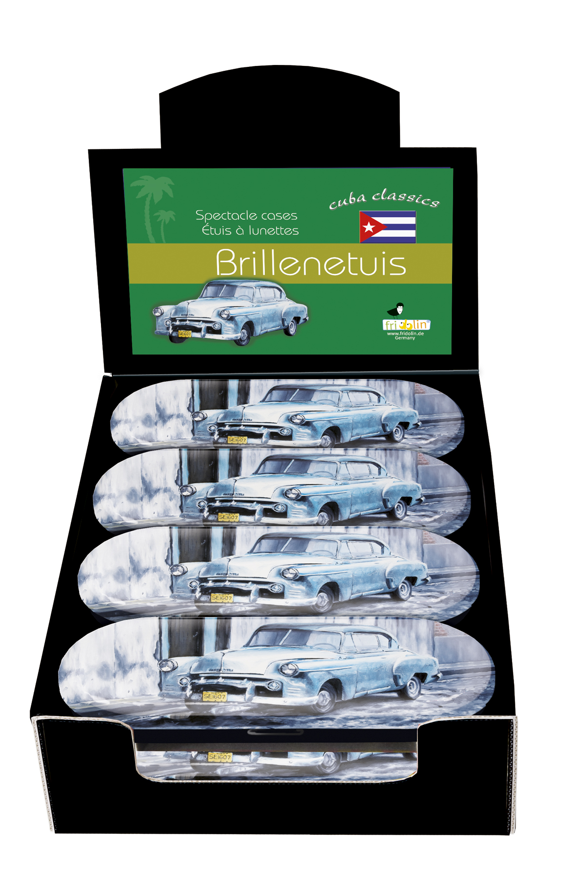 Brilleetuier, Chevrolet, Borddisplay med 12 stk. TEMA-produkt