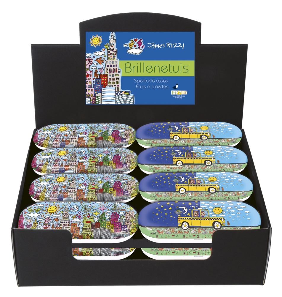 Glasögonetuier, James Rizzi, Bordsdisplay med 24 st., TEMA-produkt