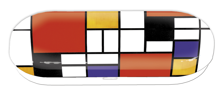 Glasögonetui, Mondrian Style, Bauhaus, TEMA-produkt