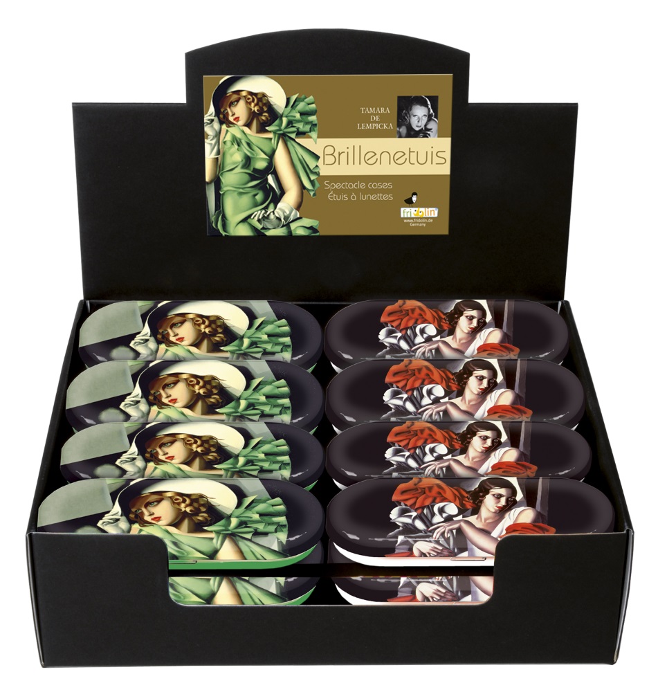Glasögonetuier, Tamara de Lempicka, Bordsdisplay med 24 st., TEMA-produkt