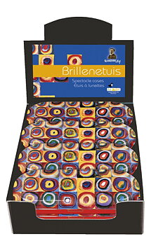 Brilleetuier, Kandinsky, Borddisplay med 12 stk. TEMA-produkt