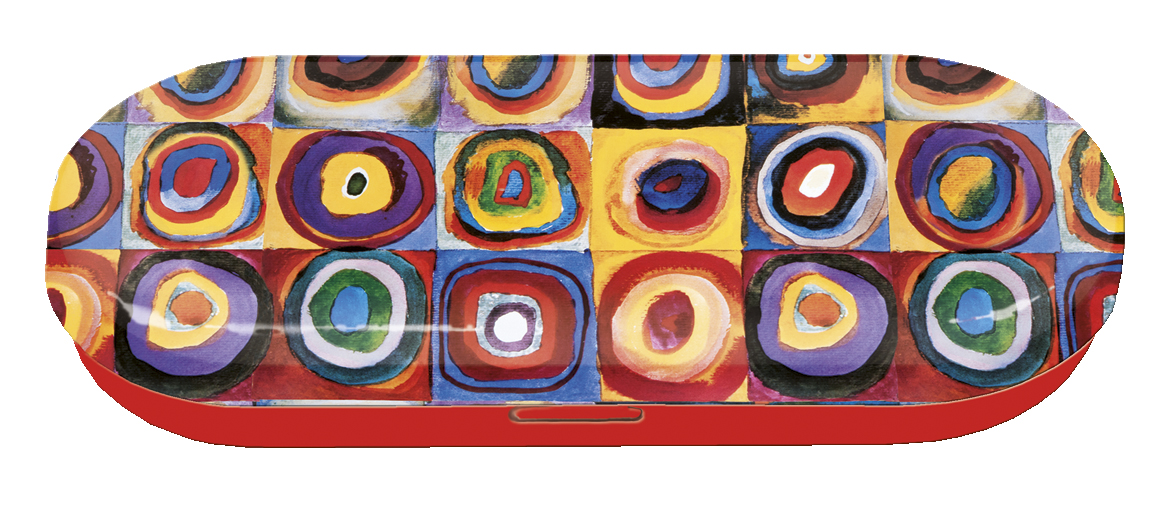 Glasögonetui, Färgstudie kvadrater, Kandinsky, TEMA-produkt