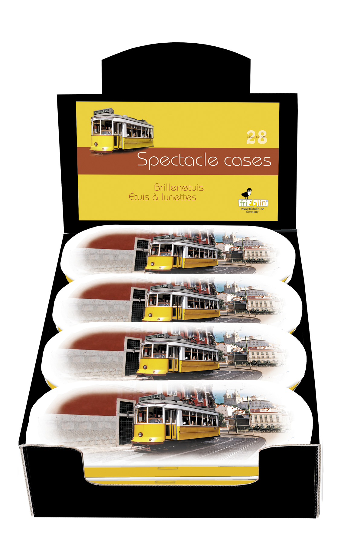 Glasögonetuier, Tram 28, Bordsdisplay med 12 st. , TEMA-produkt