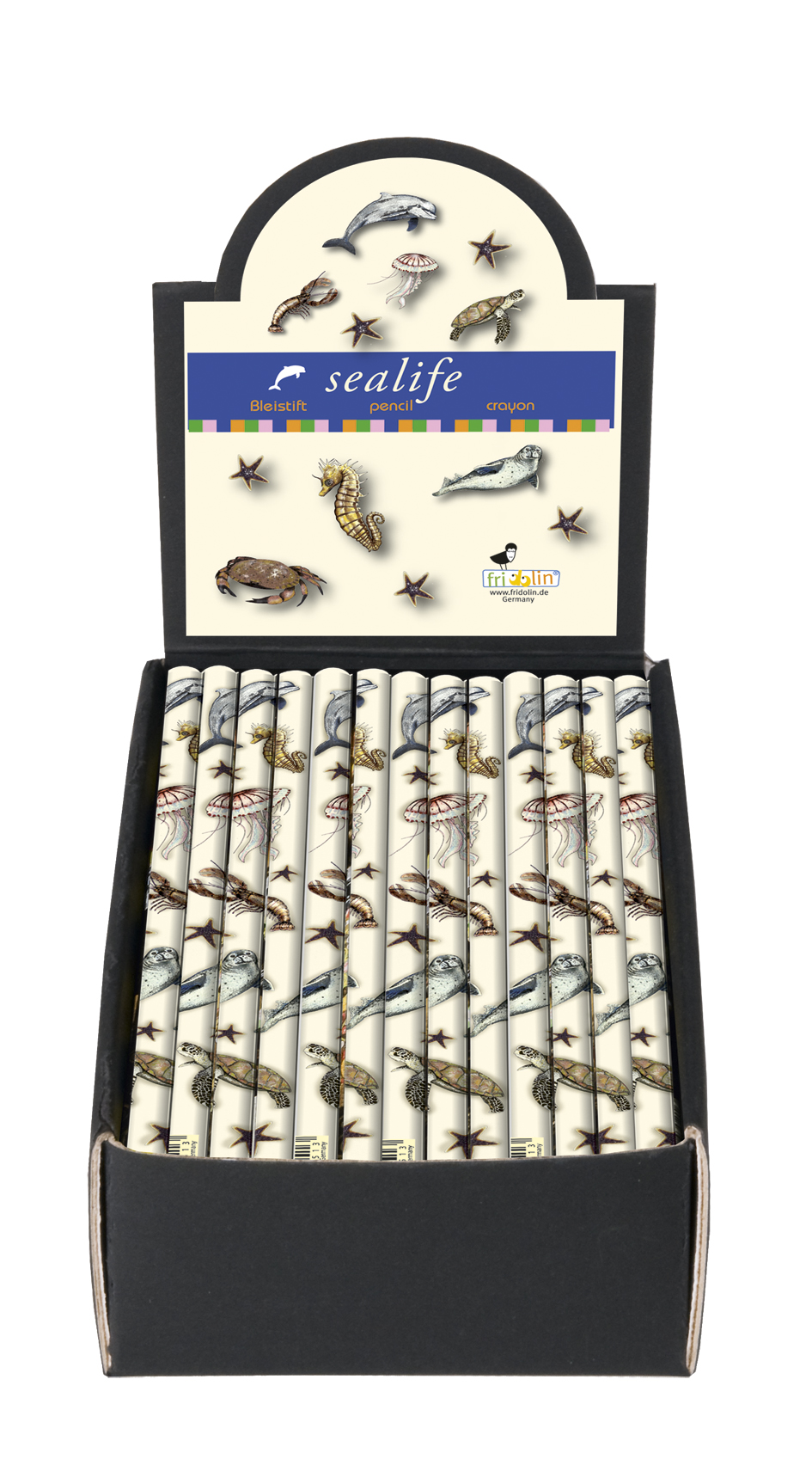 Blyanter, Sealife, Borddisplay med 50 stk. TEMA-produkt
