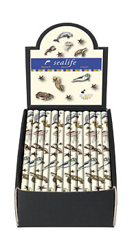 Blyertspennor, Sealife, Bordsdisplay med 50 st., TEMA-produkt