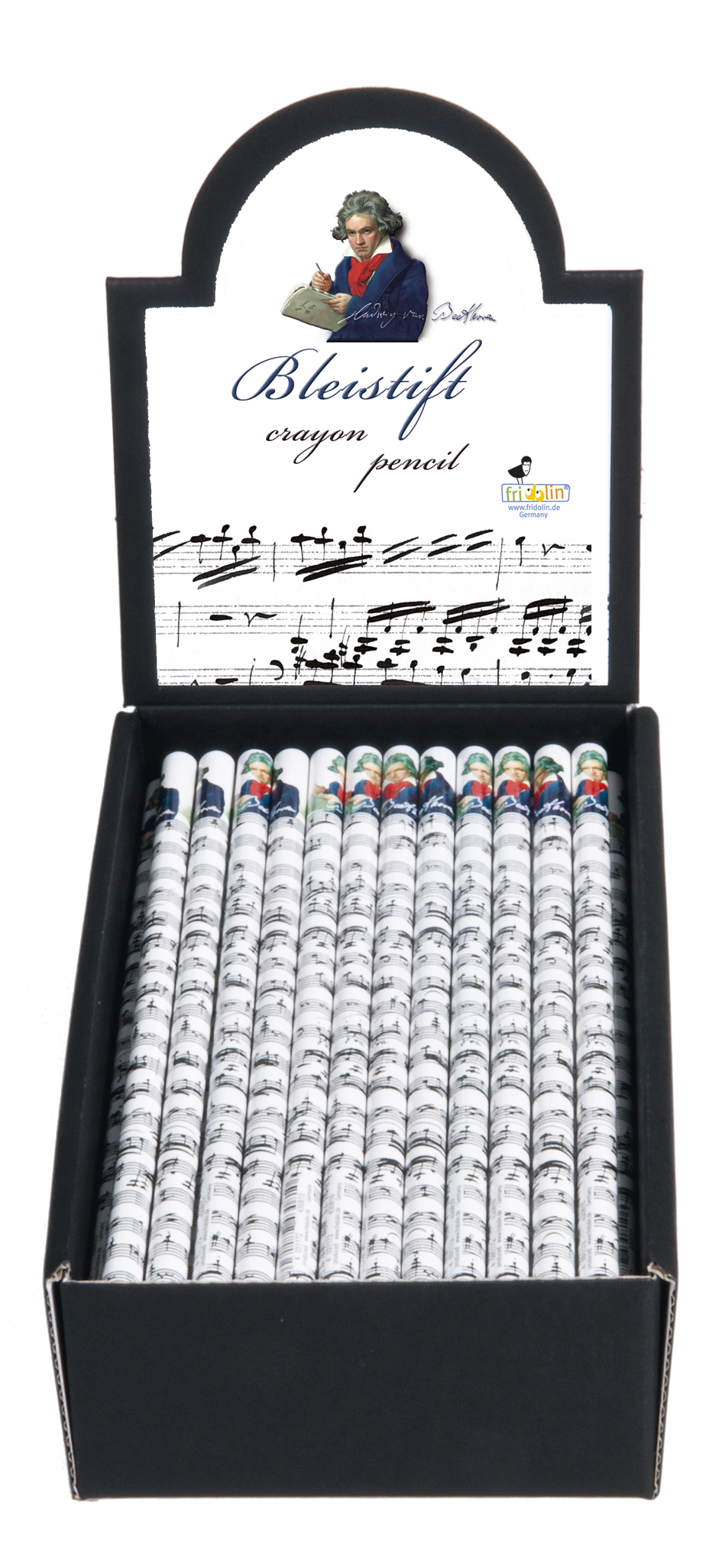 Blyanter, Beethoven, Borddisplay med 50 stk. TEMA-produkt