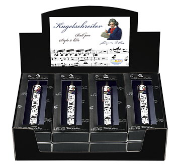 Kulspetspennor, Beethoven, Bordsdisplay med 12 st., TEMA-produkt