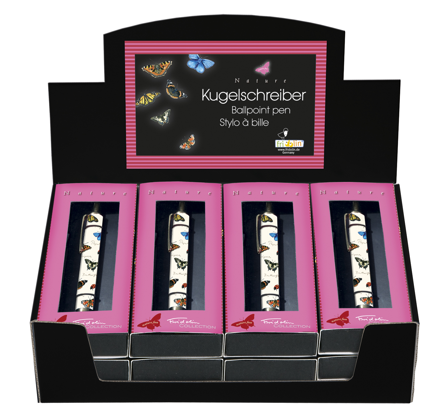 Kuglepenne, Nature Fun, Borddisplay med 12 stk.