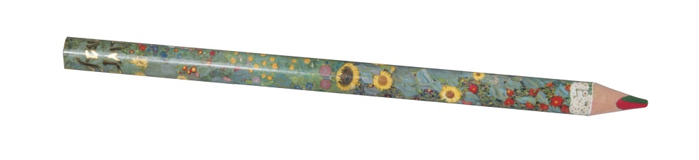 Blyertspennor med regnbågsstift, Bauerngarten, Gustav Klimt, Bordsdisplay med 50 st., TEMA-produkt - 2
