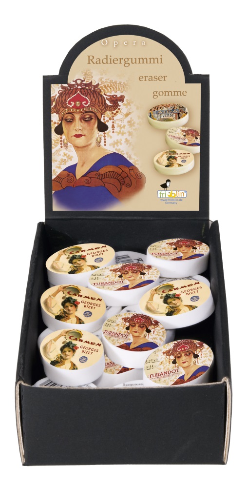 Suddgummin, Opera, Bordsdisplay med 60 st., TEMA-produkt