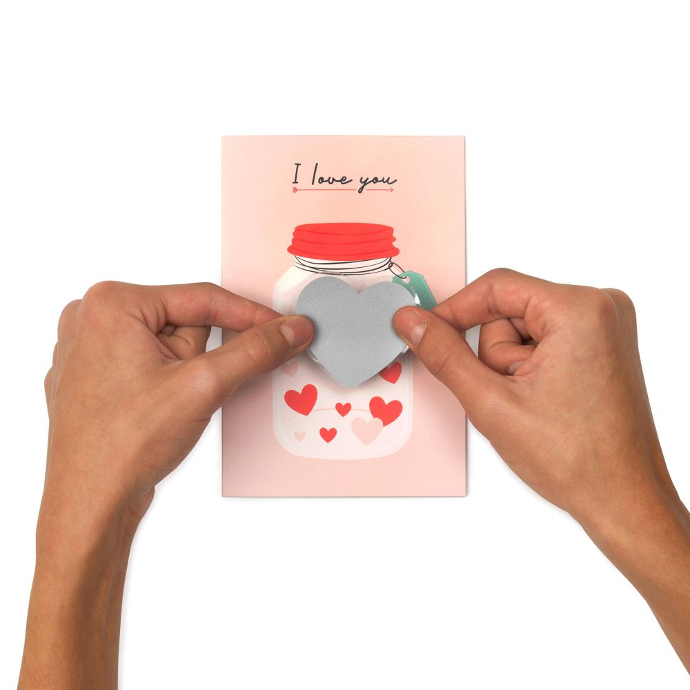 Scratch off card, Heart, kort - 5