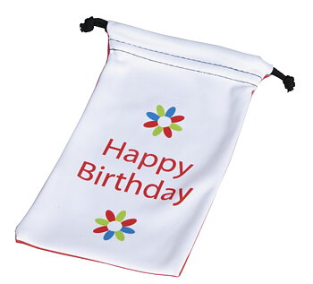 Art Bag, Happy Birthday, Hvid og rød