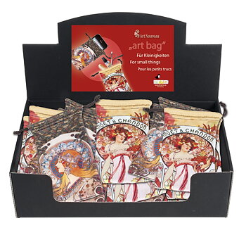 Art Bag, Art Noveau, Borddisplay med 24 stk.