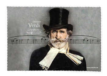 Brilleetui med pudseklud, Giuseppe Verdi, TEMA-produkt