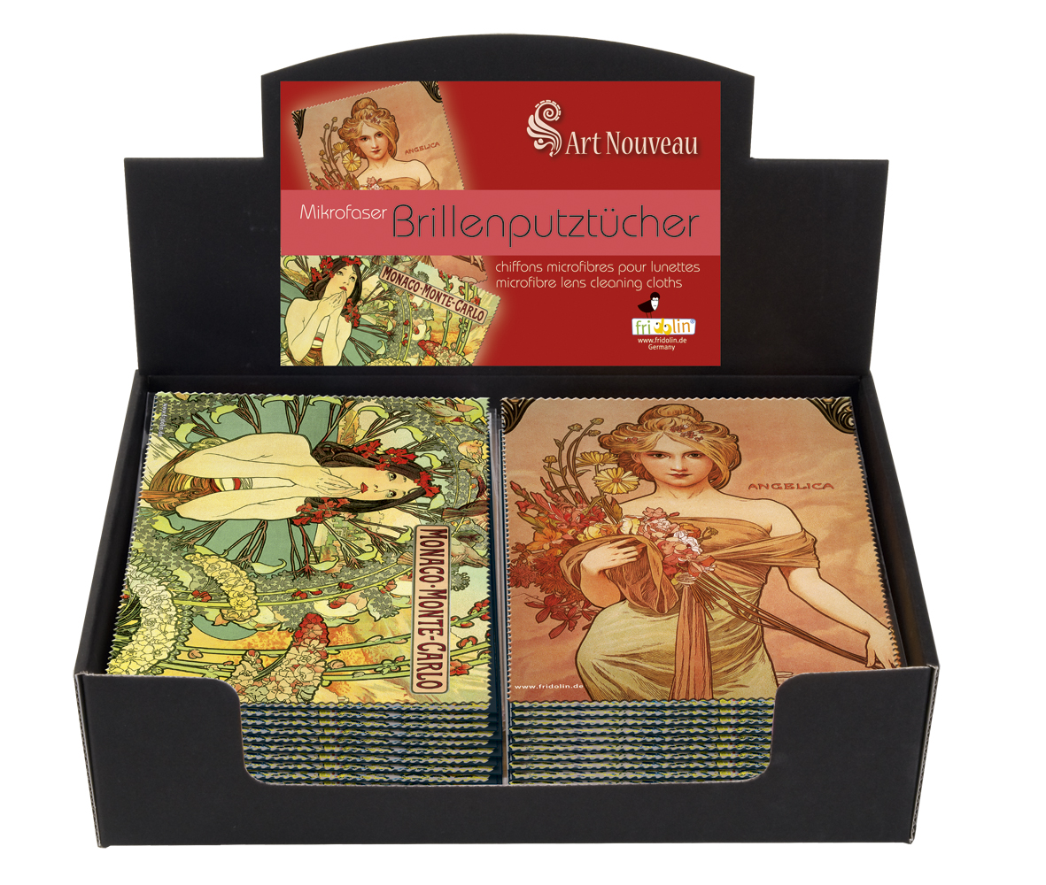 Pudseklude, Art Nouveau, Borddisplay med 24 stk.
