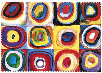 Pudseklud, Farvestudie kvadrater, Vasilij Kandinsky, TEMA-produkt