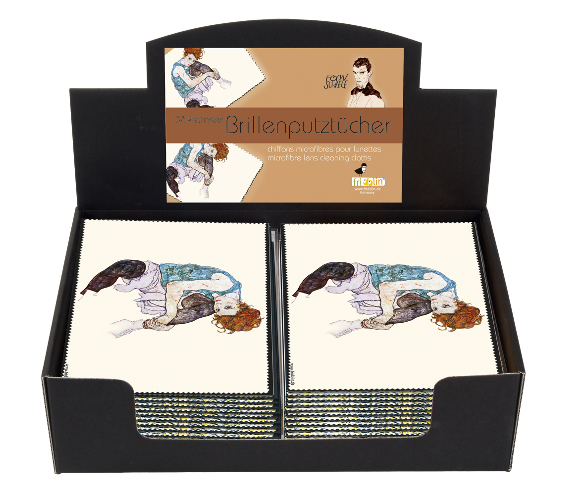 Pudseklude, Egon Schiele, Borddisplay med 24 stk. TEMA-produkt