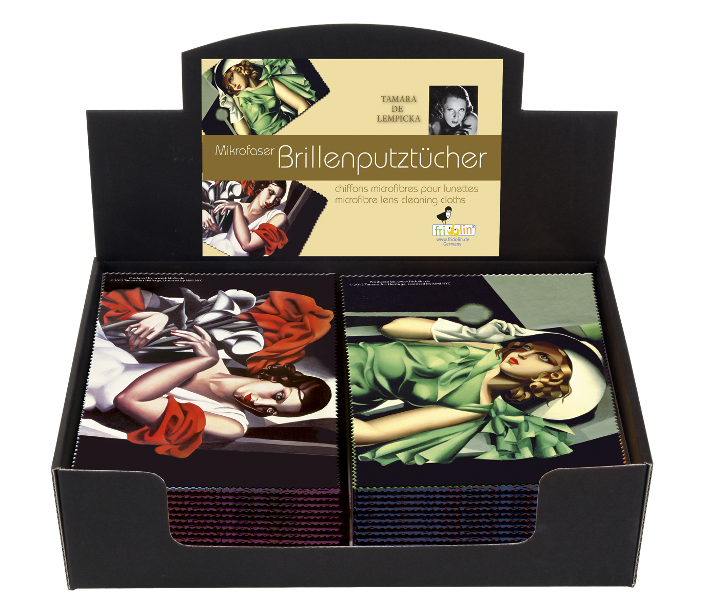 Putsdukar, Tamara de Lempicka, Bordsdisplay med 24 st., TEMA-produkt