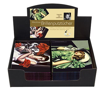 Pudseklude, Tamara de Lempicka, Borddisplay med 24 stk. TEMA-produkt