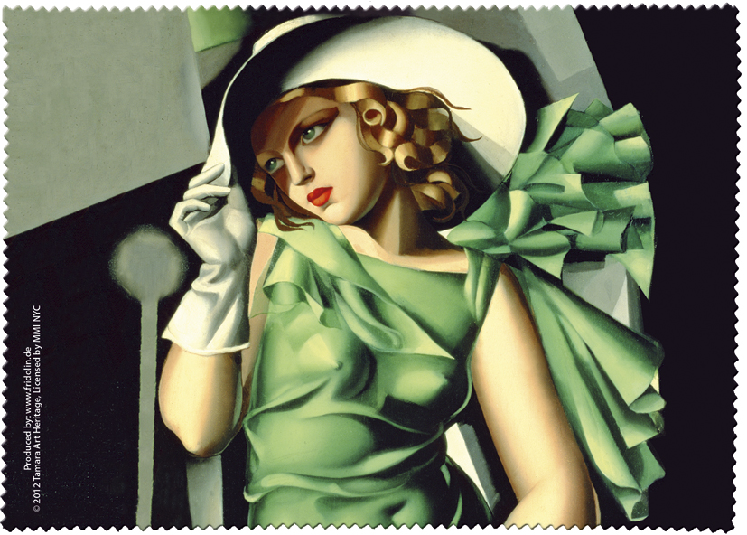 Putsduk, Ung dam med handskar, Tamara de Lempicka, TEMA-produkt