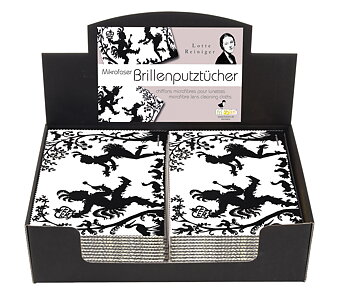 Pudseklude, Lotte Reiniger, Borddisplay med 24 stk.