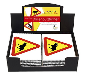 Putsdukar, Vägskylt, Älg, Bordsdisplay med 24 st.