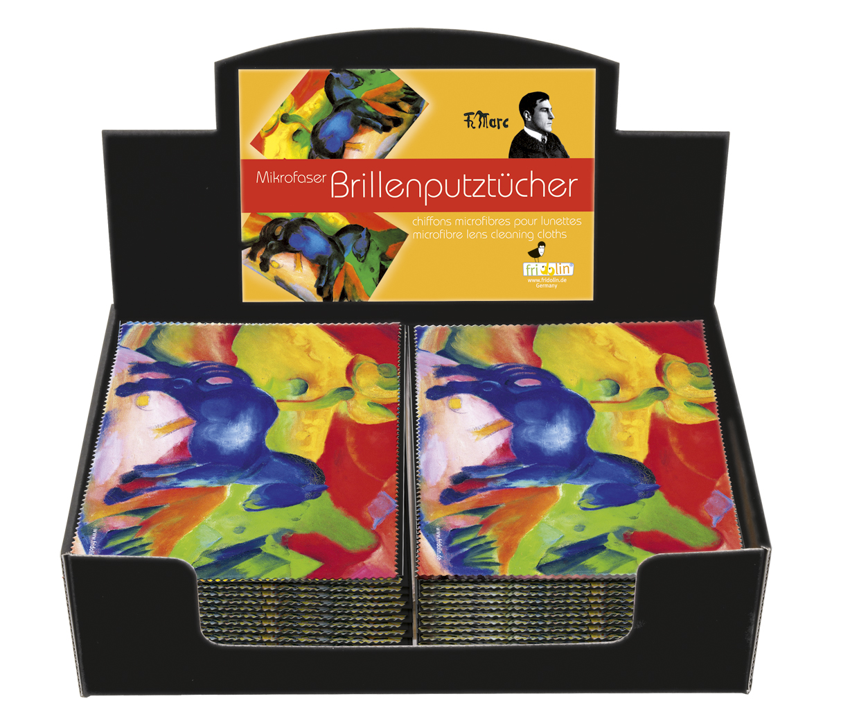 Putsdukar, Franz Marc, Bordsdisplay med 24 st., TEMA-produkt