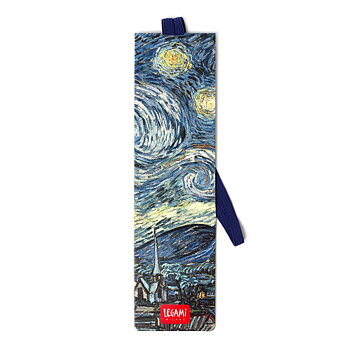 Bokmärke i papp med elastisk ögla, van Gogh