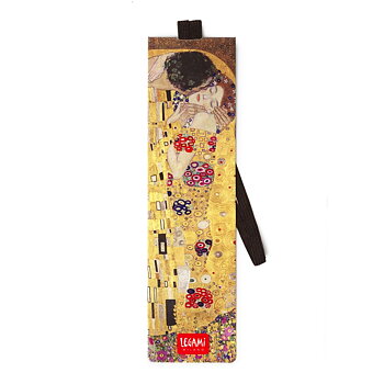 Bokmärke i papp med elastisk ögla, Klimt