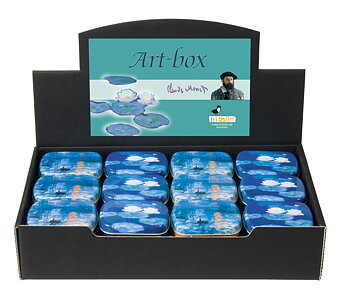 Art-boxes, Claude Monet, Bordsdisplay med 36 st., TEMA-produkt