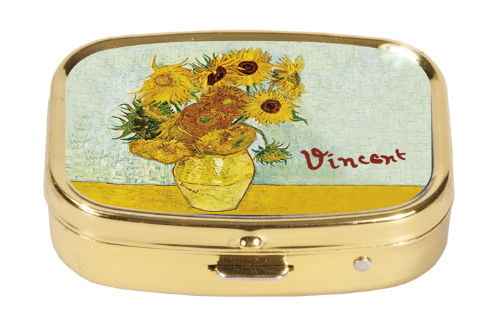 Pillerask med spegel, Solrosor, Vincent van Gogh