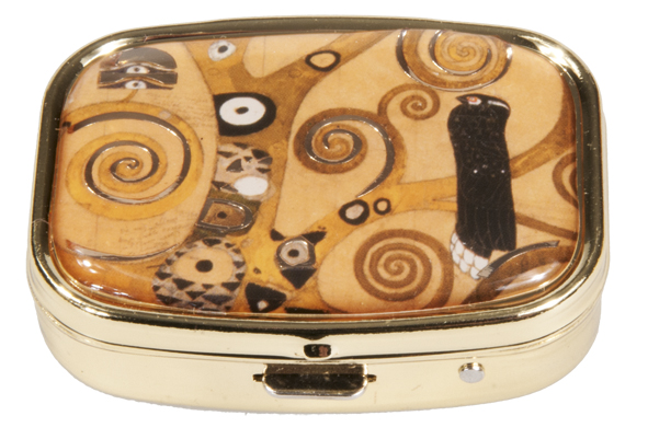Pilleæske med spejl, Livets Træ, Gustav Klimt