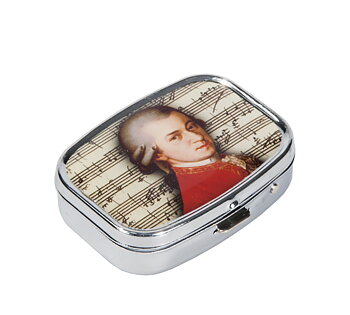 Pilleæske med spejl, Wolfgang Amadeus Mozart TEMA-produkt