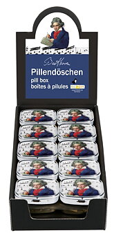 Pilleraskar med spegel, Ludwig van Beethoven, Bordsdisplay med 30 st., TEMA-produkt