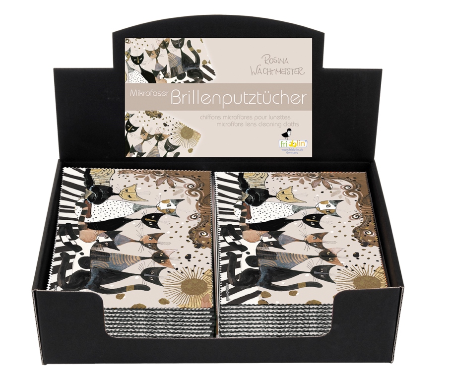 Putsdukar, Rosina Wachtmeister, Cats Sepia, Bordsdisplay med 24 st.
