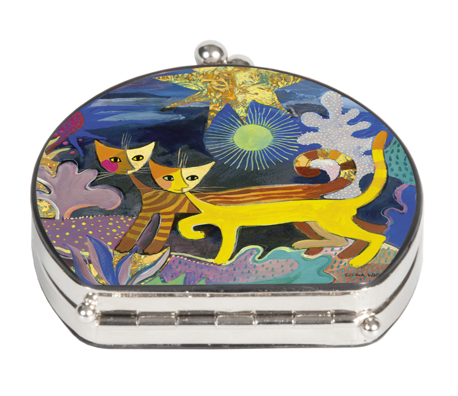 Sminkspegel, tygklädd, Wonderland, Rosina Wachtmeister