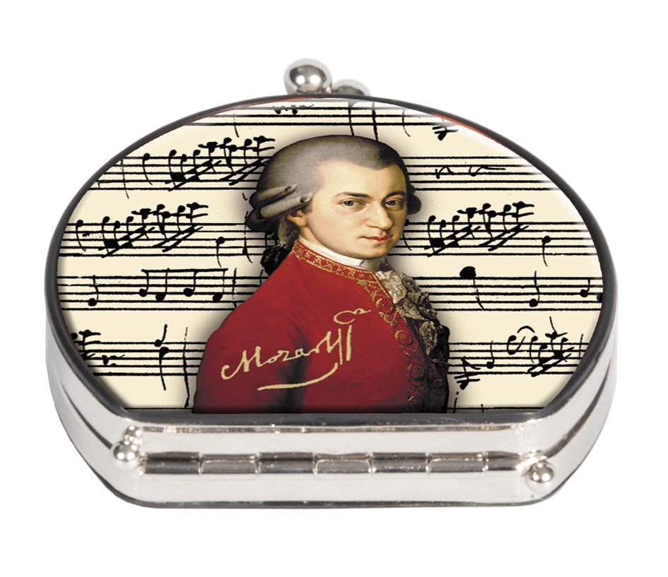 Sminkespejl, stofbeklædt, Mozart, Wolfgang Amadeus Mozart TEMA-produkt