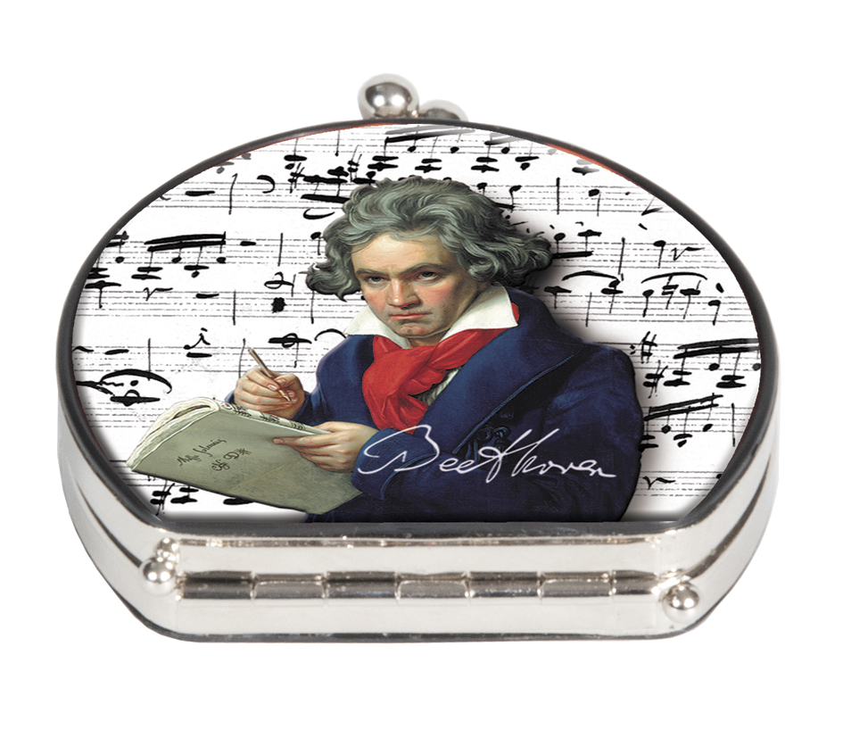 Sminkspegel, tygklädd, Ludwig van Beethoven, TEMA-produkt