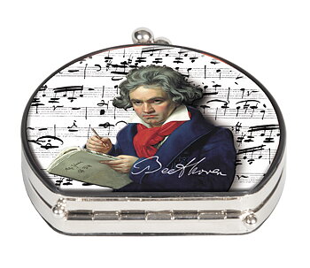 Sminkspegel, tygklädd, Ludwig van Beethoven, TEMA-produkt