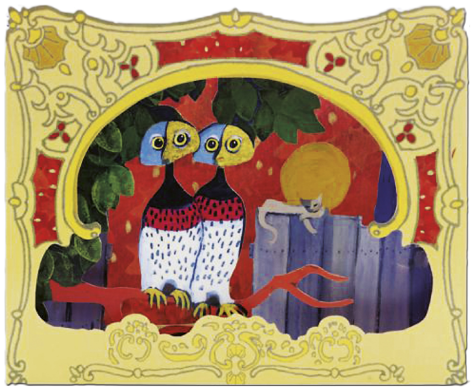 3D-kort, Två ugglor, Rosina Wachtmeister (37300008/67208)