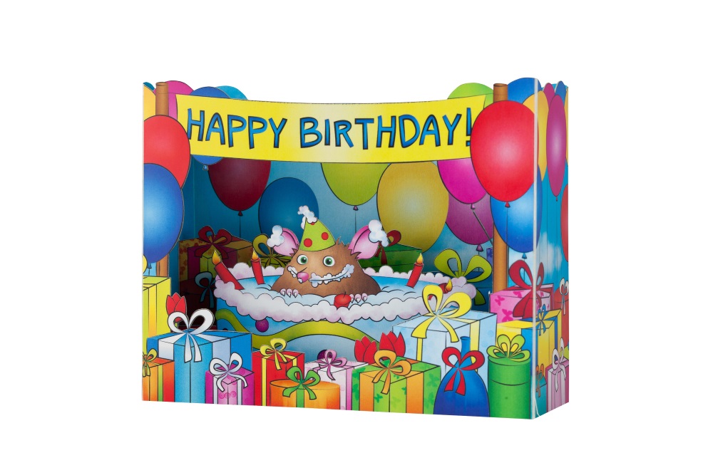 3D-kort, Happy Birthday (SE0413) - 2