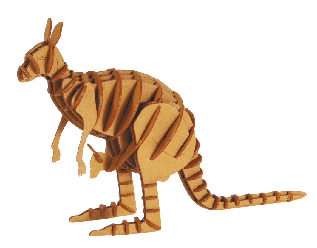 3D-pappersmodell, Känguru