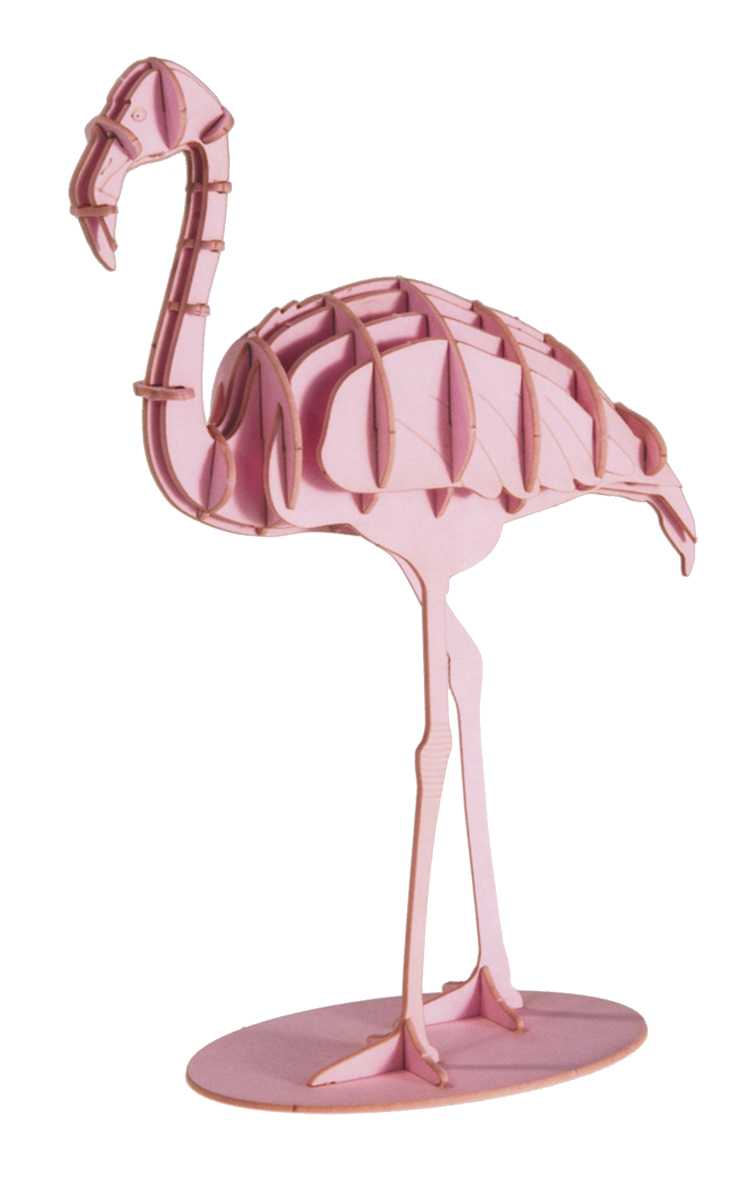 3D-pappersmodell, Flamingo