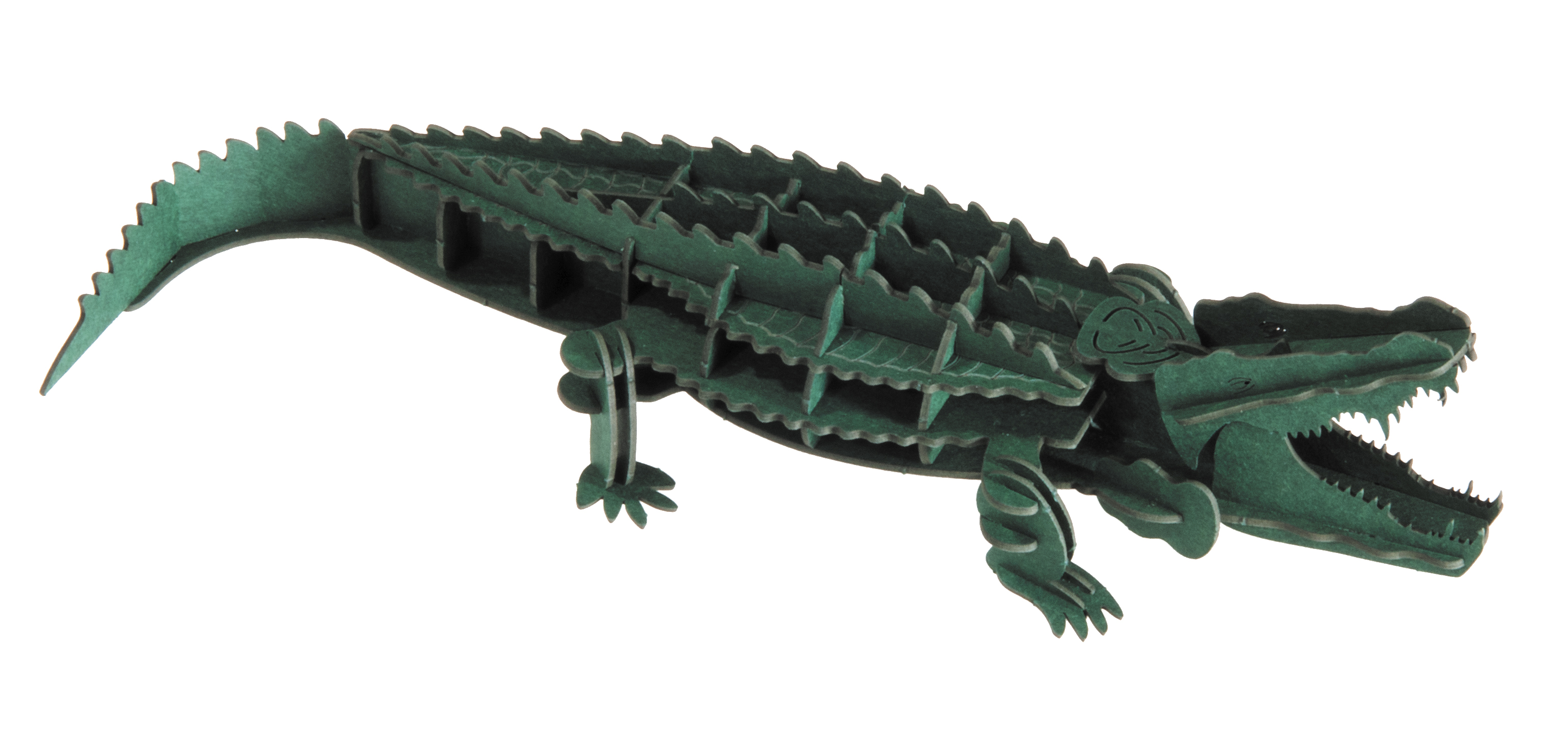 3D-pappersmodell, Krokodil