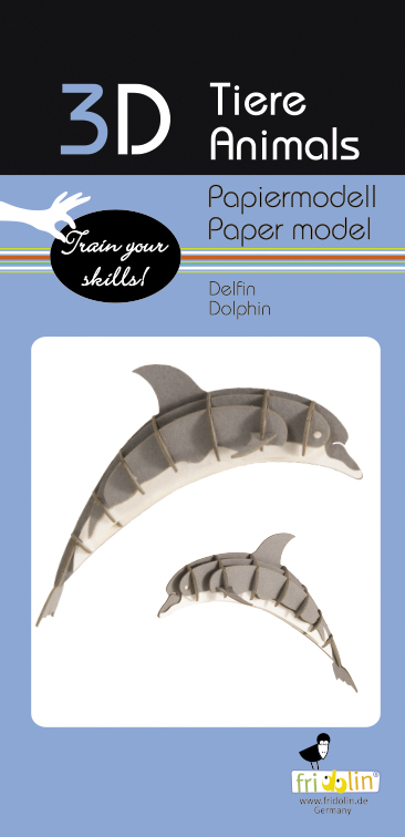 3D-pappersmodell, Delfin - 2
