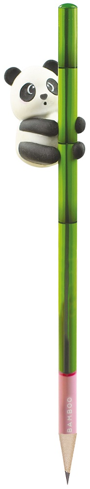 I love bamboo, Panda, Blyertspenna med suddgummi