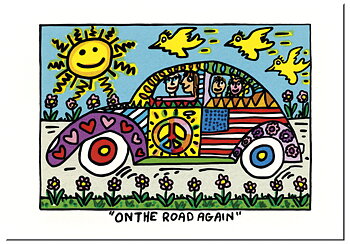 Enkla kort, On the road again, James Rizzi, TEMA-produkt