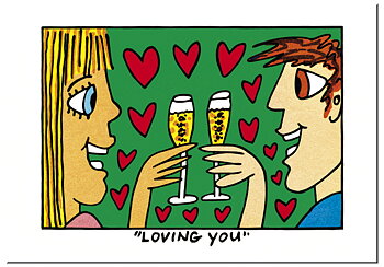 Enkla kort, Loving you, James Rizzi, TEMA-produkt