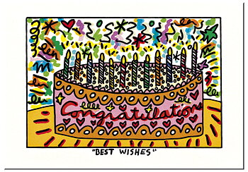 Enkla kort, Best wishes, James Rizzi, TEMA-produkt